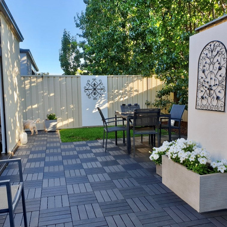 <b>Deck Tiles</b> - Premium WPC Interlocking | DECKO (11.8"/11.8"/0.8") - <b>choose the color</b> - (One Piece)
