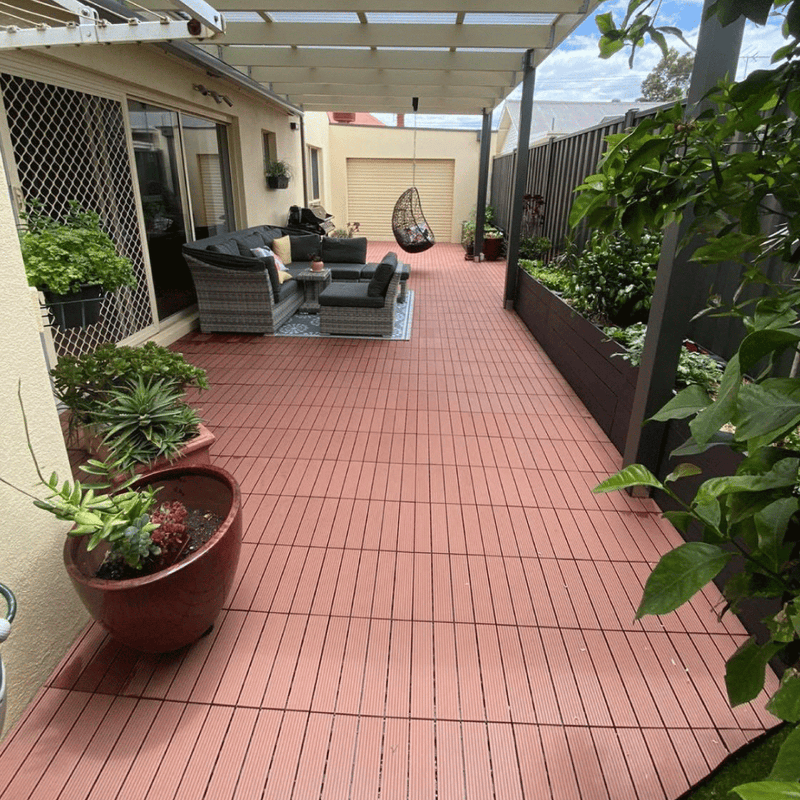 <b>Deck Tiles</b> - Premium WPC Interlocking | DECKO (11.8"/11.8"/0.8") - <b>choose the color</b> - (One Piece)