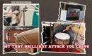 GRIFFIN Snare Drum | Poplar Wood Shell 14" x 5.5" with Flat Hickory PVC | 8 Metal Tuning Lugs & Snare Strainer Throw Off | Percussion Instrument with Drummers Key, Coated Head | Marching Kit Set by GeekStands.com