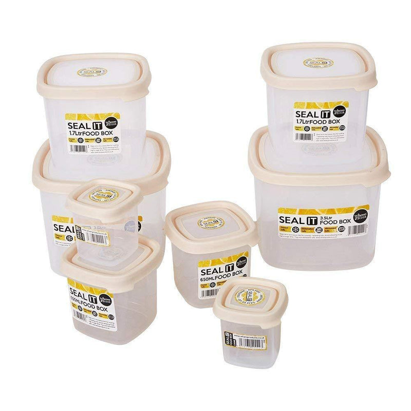 16 Piece Food Storage Container Set with Easy Find Lids,BPA Free and 100% Leak Proof, Plastic