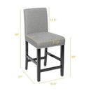 25 Inch Kitchen Chairs w/ Rubber Wood Legs by LJGDeals