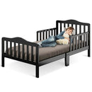 Classic Design Kids Wood Toddler Bed Frame with Two Side Safety Guardrails by LJGDeals