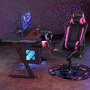 Massage Gaming Chair with Lumbar Support and Headrest by LJGDeals