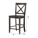 24 Inch 2 Pack Rubber Wood Frame Kitchen Chairs by LJGDeals