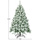 4.5 Feet Snow Flocked Artificial Christmas Tree with 400 Tips by LJGDeals