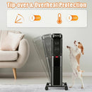 1500W Oil Filled Portable Radiator Space Heater with Adjustable Thermostat by LJGDeals
