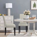 Set of 2 Fabric Upholstered Dining Chairs with Nailhead by DirectDeals