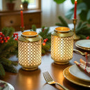 Metal Battery Operated Lamp 7.5'' High Cordless Decorative Lamp by JHY DESIGN