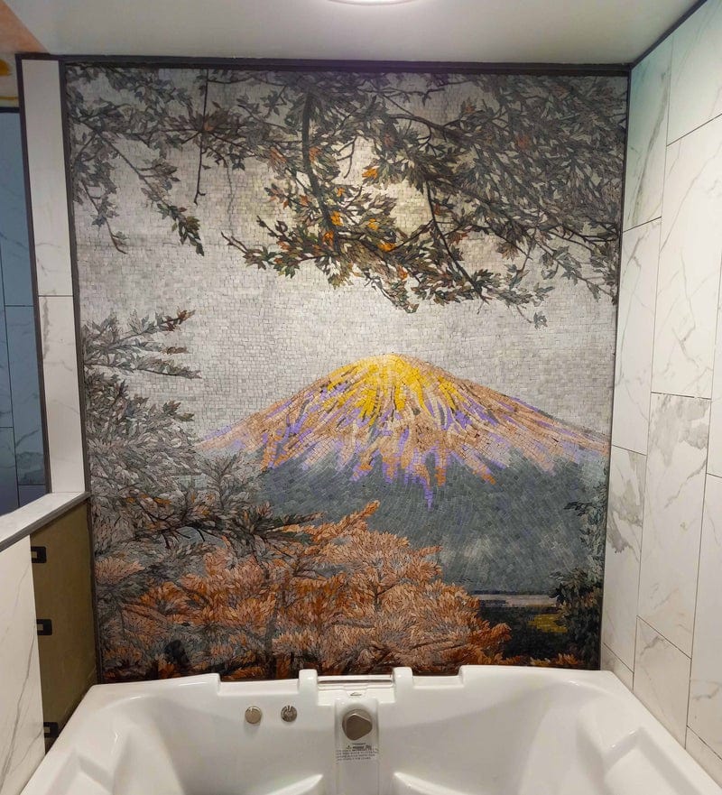 Mosaic Art Scenery - Mountain View