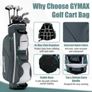 14 Dividers Golf Cart Bag with 7 Zippered Pocket by LJGDeals