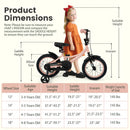Kids Bike 12-18 Inch with Training Wheels - Pink