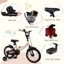 Kids Bike 12-18 Inch with Training Wheels - Pink