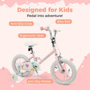 Kids Bike 12-18 Inch with Training Wheels - Pink Stars & Moon by LJGDeals