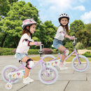 Kids Bike 12-18 Inch with Training Wheels - Purple by LJGDeals