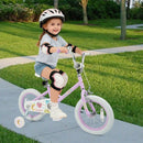 Kids Bike 12-18 Inch with Training Wheels - Purple by DirectDeals