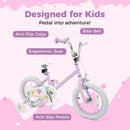 Kids Bike 12-18 Inch with Training Wheels - Purple by LJGDeals