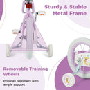 Kids Bike 12-18 Inch with Training Wheels - Purple by LJGDeals