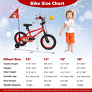 Kids Bike 12-18 Inch with Training Wheels & Christmas Music by LJGDeals