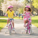 Kids Bike 12-18 Inch with Training Wheels - Pink