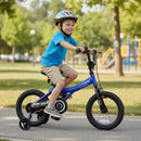 Kids Bike 14-Inch with Removable Training Wheels Navy by LJGDeals