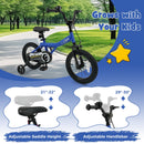 Kids Bike 14-Inch with Removable Training Wheels Navy
