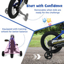 Kids Bike 14-Inch with Removable Training Wheels Navy