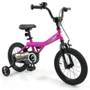 Kids Bike 14-Inch with Removable Training Wheels Pink by DirectDeals