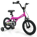 Kids Bike 14-Inch with Removable Training Wheels Pink
