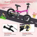 Kids Bike 14-Inch with Removable Training Wheels Pink by LJGDeals