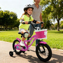 Kids Bike with Training Wheels 12-18 Inch - Magic Rose by LJGDeals
