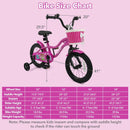 Kids Bike with Training Wheels 12-18 Inch - Magic Rose by LJGDeals