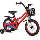 14 Inch Kids Bike Red with Blue Helmet Protective Set by LJGDeals
