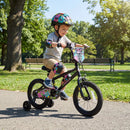 18-Inch Kids Bike with Training Wheels for Ages 4-8 by DirectDeals