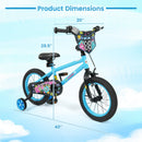 Kids Bike 16 Inch with Training Wheels Ages 4-7