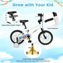Kids Bike with Training Wheels 12-18 Inch White by DirectDeals