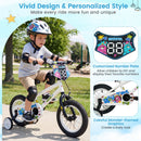 Kids Bike with Training Wheels 12-18 Inch White