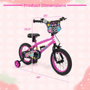 Kids Bike with Training Wheels 12-18 Inch Pink