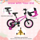 Kids Bike with Training Wheels 12-18 Inch Pink