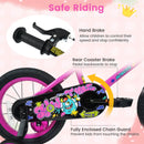 Kids Bike with Training Wheels 12-18 Inch Pink