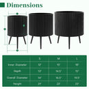 20-Inch Raised Metal Planter with Stand and Drainage Holes by LJGDeals