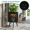 20-Inch Raised Metal Planter with Stand and Drainage Holes by LJGDeals