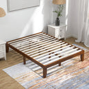 Queen Size 14 Inch Wooden Bed Mattress Frame by LJGDeals