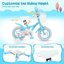Girls Bike 12-18 Inch with Training Wheels and Basket by LJGDeals