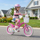 Girls Bike 12-18 Inch with Training Wheels and Basket by LJGDeals
