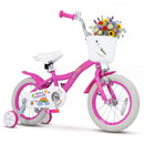 Girls Bike 12-18 Inch with Training Wheels and Basket by DirectDeals