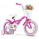 Girls Bike 12-18 Inch with Training Wheels and Basket by LJGDeals