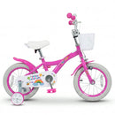 Girls Bike 12-18 Inch with Training Wheels and Basket by LJGDeals
