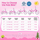 Girls Bike 12-18 Inch with Training Wheels and Basket