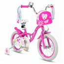 Girls Bike 12-18 Inch with Training Wheels and Front Bag by LJGDeals