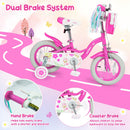 Girls Bike 12-18 Inch with Training Wheels and Front Bag